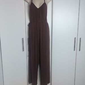 Calia Elegant Sleeveless Red/Brown Jumpsuit